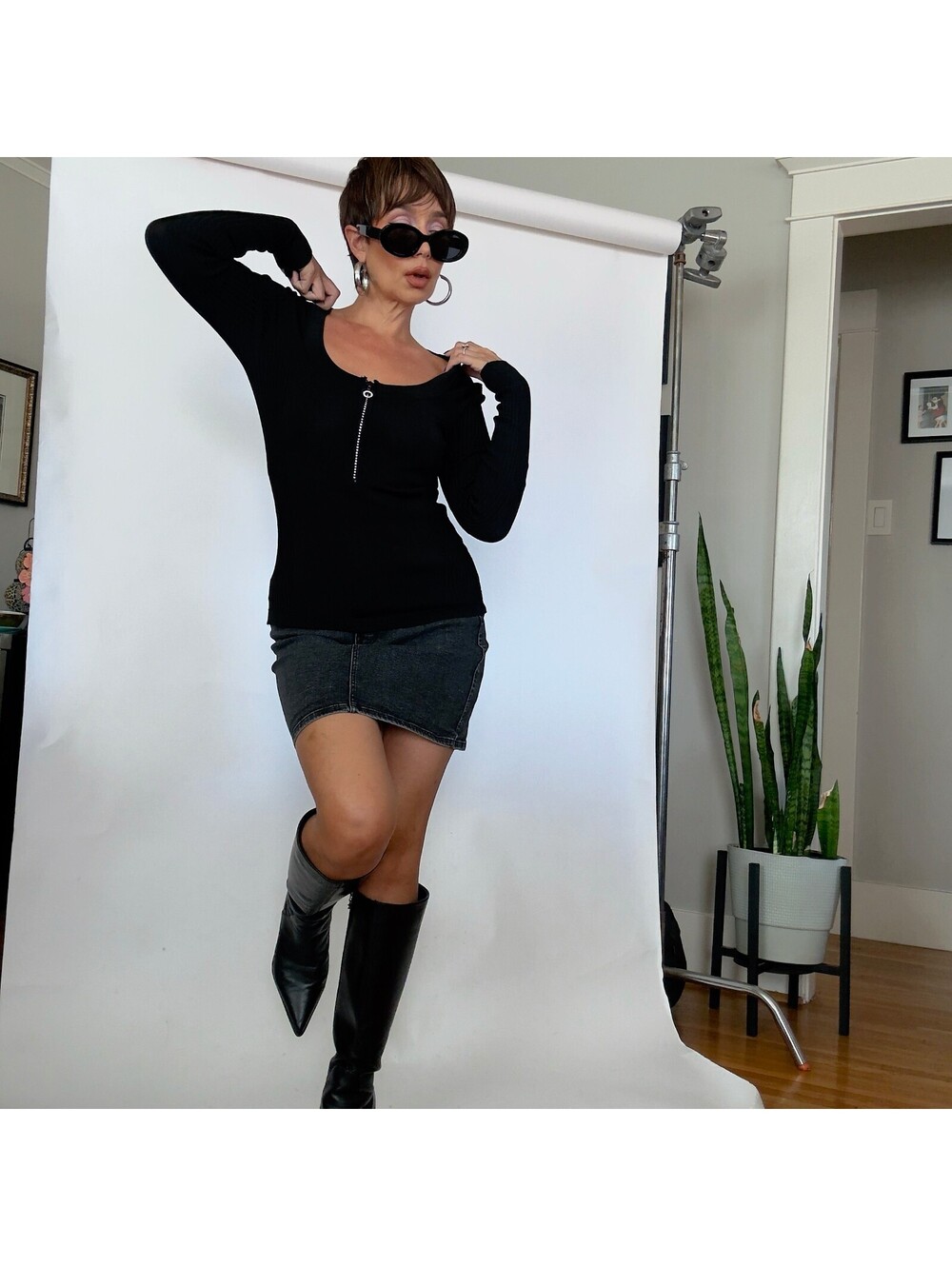 Y2K Cache Black Top